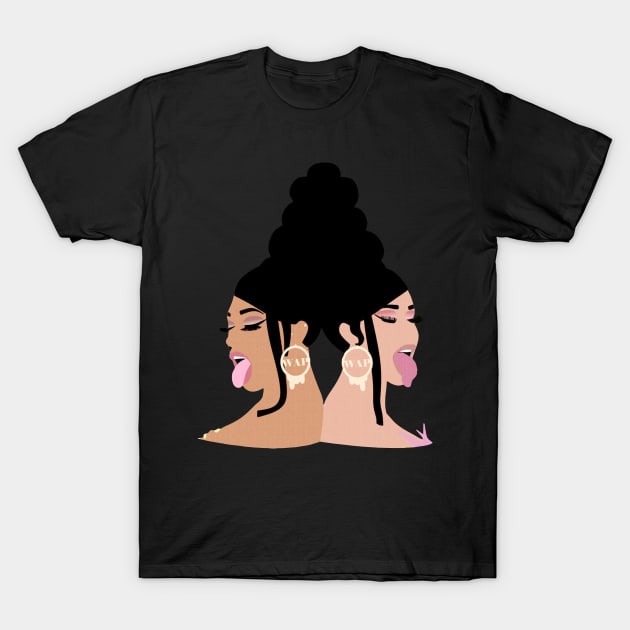 cardib megan T-Shirt by Naz X